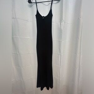 Black SKIMS Ribbed Maxi Dress